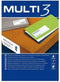 Stickers/etiketten MULTI 3 63,5 x 46,6 mm A4 100 Lakens