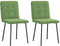 vidaXL - Eetkamerstoelen - 2 - st - fluweel - lichtgroen