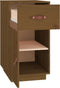vidaXL - Bureaukastje - 40x50x75 - cm - massief - grenenhout - honingbruin
