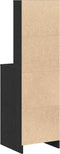 vidaXL - Hoogkast - Zwart - Eiken - 40x41x135 - cm - Bewerkt - Hout