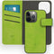 iMoshion Hoesje Geschikt voor iPhone 13 Pro Max Hoesje Met Pasjeshouder - iMoshion Uitneembare 2-in-1 Luxe Bookcase - Groen