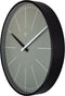 nXt - Wandklok - 40 cm - Plastic - Grijs - 'Gray'
