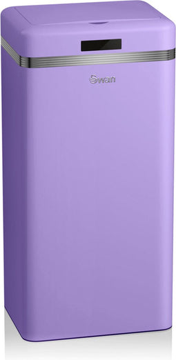 Swan Sensor Prullenbak – 45 Liter Inhoud – Tot 15 cm Afstand – Paars