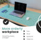Wurk bureau onderlegger - 80 x 40 cm - turquoise