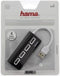Hama 00012177 - USB 2.0 HUB 1:4 bus powered - Geïntegreerde USB-kabel - Zwart
