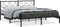 vidaXL - Bedframe - met - hoofdbord - metaal - zwart - 180x200 - cm