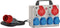 Brennenstuhl BKV 2/4 T - Compacte Stroomverdeler - 6 stopcontacten IP44 - Grijs