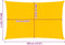 vidaXL - Zonnezeil - 160 - g/m² - rechthoekig - 2x3,5 - m - HDPE - geel