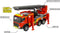 Majorette Volvo FMX - Brandweerwagen - Licht en geluid - 19 cm