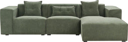 DOLVA - Hoekbank - Donkergroen - Linkerzijde - Chenille