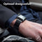 imoshion Magnetisch lederen bandje - Geschikt voor Apple Watch 1, 2, 3, 4, 5, 6, 7, 8, 9, 10 (42 mm), SE - 38/40/41 mm - Zwart - One Size