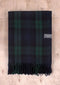 Schitterende sprei | Black Watch Tartan | King Size |Duurzaam wol | From Scotland