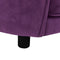 vidaXL - Hondenbank - 69x49x40 - cm - pluche - bordeauxrood