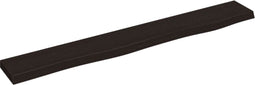 vidaXL - Wandschap - 80x10x2 - cm - behandeld - massief - eikenhout - donkerbruin