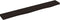 vidaXL - Wandschap - 80x10x2 - cm - behandeld - massief - eikenhout - donkerbruin