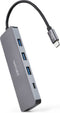 Nanocable 10.16.4409 - USB Hub - 4 Poorten USB 3.2 en USB-C - Grijs