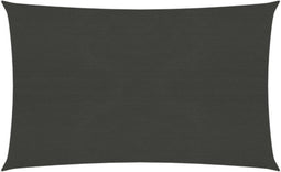 vidaXL - Zonnezeil - 160 - g/m² - 3x4 - m - HDPE - antracietkleurig