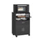 SoBuy FSB09-SCH - Buffetkast - Multifunctioneel met wielen - Zwart