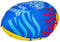 Summertime Soft Water Splash Mini Rugbybal Geel/Blauw