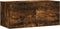 vidaXL - Wandkast - 80x36,5x35 - cm - bewerkt - hout - gerookt - eikenkleurig