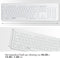 Accezz Draadloos Toetsenbord - Bluetooth - Ergonomisch design QWERTY - Wit