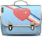 Caramel & Cie Boekentas/Schooltas Rainbow Love Medium - Blauw