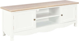 vidaXL - Tv-meubel - 120x30x40 - cm - hout - wit