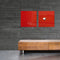 Sigel glasmagneetbord - Artverum - 48x48cm - rood - SI-GL114