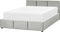 BOUSSE - Tweepersoons boxspring - Lichtgrijs - 160 x 200 cm - Fluweel