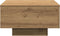 vidaXL - Salontafel - Artisan - Eiken - 55x55x31 - cm - Gelaagd - Hout