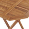vidaXL - Tuintafel - inklapbaar - 60x60x75 - cm - massief - teakhout