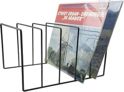 LP vinyl design opbergrek platenrek voor 50 tot 60 vinyl LP's van 12 inch zwart