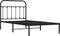 vidaXL - Bedframe - met - hoofdbord - metaal - zwart - 100x190 - cm