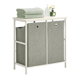 SoBuy BZR57-W - Badkamermeubel - Houten composiet met legplank - Wit