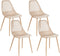 MONTELLO - Set van 4 stoelen - Beige - Synthetisch materiaal