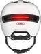 Abus Hud-Y Ace - Fietshelm met vizier en achter-led - Shiny White M (54 - 58 cm)