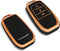 Autosleutel hoesje - TPU Sleutelhoesje - Sleutelcover - Autosleutelhoes - Geschikt voor Toyota - goud - A3 - Toyota C-HR, Toyota Corolla, Toyota Rav, Toyota Rav4, Toyota Yaris, Toyota Aygo, Toyota Camry, Toyota Land Cruiser, Toyota Proace, Toyota Pr