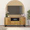vidaXL - Tv-meubel - 105x33,5x46 - cm - massief - mangohout - en - bewerkt - hout