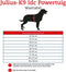 Julius-K9 IDC® Powertuig - 3XL - Optimale controle en comfort - Zwart