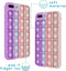 iMoshion Hoesje Geschikt voor iPhone 8 Plus / 7 Plus Hoesje Siliconen - iMoshion Pop It Fidget Toy - Pop It hoesje - roze