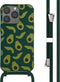 iMoshion Hoesje Geschikt voor iPhone 13 Pro Hoesje Met Koord - iMoshion Siliconen design hoesje met koord - Groen / Avocado Green