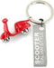Metalmorphose Scooter Sleutelhanger Design Cadeau Accessoire- Rood