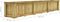 vidaXL - Plantenbak - verhoogd - 291x50x50 - cm - geïmpregneerd - grenenhout