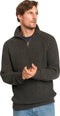 Mario Russo Rib Skipper - Heren Trui - 100% Katoen - Half Zip - Antraciet - L