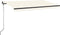 vidaXL - Luifel - handmatig - uittrekbaar - 400x350 - cm - crèmekleurig