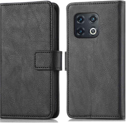 iMoshion Hoesje Geschikt voor OnePlus 10 Pro Hoesje Met Pasjeshouder - iMoshion Luxe Bookcase - Zwart