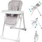 BAMBISOL - Multifunctionele kinderstoel - 3 standen rugleuning - Beige / Wit