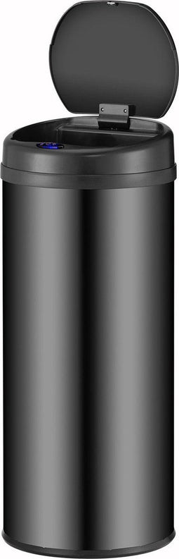 Automatische Prullenbak - Sensorprullenbak - 50 Liter - Zwart - Rond