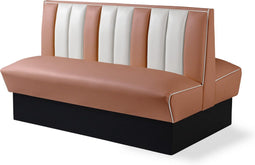 Bel Air Dinerbank Double Booth HW-150DB Dusty Rose