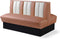 Bel Air Dinerbank Double Booth HW-150DB Dusty Rose